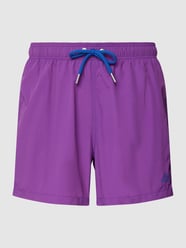 Badehose mit Label-Stitching von Gant Lila - 28