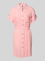 Lejąca sukienka casualowa z czystej wiskozy model 'BUMPY' od VERO MODA - 4