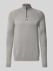 Regular Fit troyer met scheerwol-aandeel model 'TOUR SEAMLESS QZ' van BOSS Green - 27