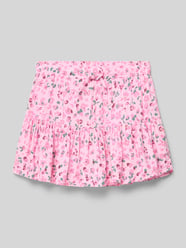 Ausgestellter Mini-Rock aus reiner Viskose Modell 'ZALINA' von ONLY Pink - 12