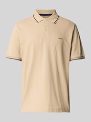 Poloshirt mit Label-Stitching von Gant Beige - 45