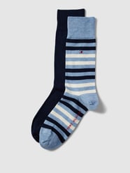 Socken mit Streifenmuster im 2er-Pack von Tommy Hilfiger Blau - 11