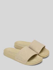 Badslippers met labelreliëf van Marc O'Polo Beige - 38