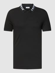 Poloshirt mit Label-Print und Logo-Patch Modell 'EXCLUSIV' von Lacoste Schwarz - 35