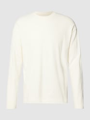 Longsleeve in unifarbenem Design Modell 'NOVAK' von Drykorn Weiß - 37