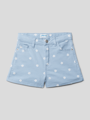 Jeansshorts mit Allover-Motiv-Muster von Mayoral Blau - 6