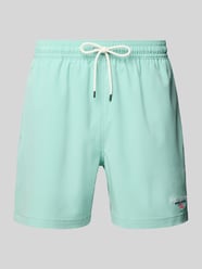 Relaxed Fit Badeshorts mit Label-Stitching Modell 'TRAVLER' von Polo Sport - 3