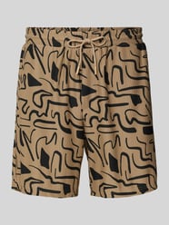 Regular Fit Shorts mit Strukturmuster Modell 'TEL' von Only & Sons Beige - 46