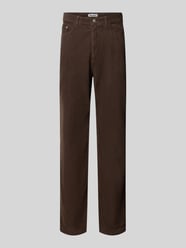 Straight Fit Cordhose aus reiner Baumwolle mit Gürtelschlaufen von REVIEW - 13