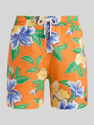 Regular Fit Badehose aus reinem Leinen von Polo Ralph Lauren Orange - 3