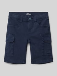 Regular Fit Cargoshorts mit Gesäßtaschen von s.Oliver RED LABEL Blau - 10