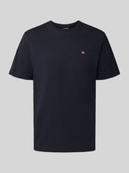 T-shirt z wyhaftowanym logo i okrągłym dekoltem od Napapijri - 12