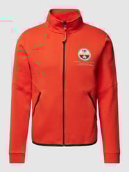 Sweatjack met opstaande kraag van Napapijri Oranje - 10