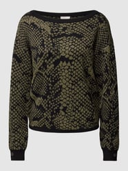 Gebreide pullover met labeldetail van LIU JO SPORT Groen - 41