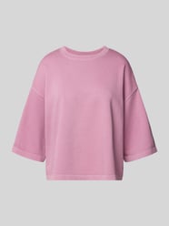Oversized Sweatshirt mit gerippten Abschlüssen von Jake*s Casual Pink - 18