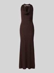 Slim Fit Abendkleid in Glitzer-Optik von Rinascimento - 21