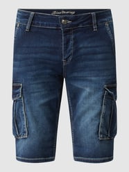 Jeansshorts mit Stretch-Anteil Modell 'Henry' von Blue Monkey Blau / Türkis - 34