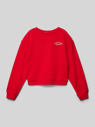 Sweatshirt mit Statement-Stitching Modell 'champs' von Mango Rot - 44