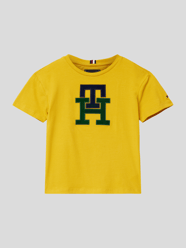 T-shirt met labeldetail van Tommy Hilfiger Teens Geel - 48