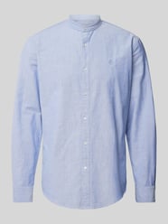 Regular Fit Freizeithemd mit Maokragen von MCNEAL Blau - 28