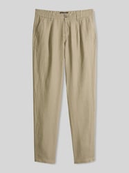 Leinenhose Modell 'OSBY JOGGER PLEATS' von Marc O'Polo Beige - 42