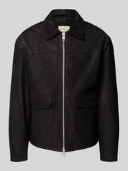 Leren jack met tweewegsritssluiting, model 'LEWIS' van Jack & Jones Premium - 7