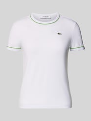 t-shirt o kroju slim fit z mieszanki bawełny od Lacoste - 47