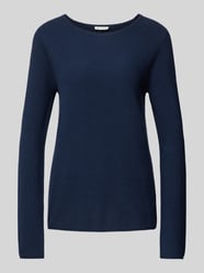 Regular Fit Strickpullover aus atmungsaktivem Baumwoll-Mix von Tom Tailor Blau - 27