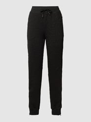 Sweatpants met structuurmotief, model 'CARINE' van Guess Activewear Grijs / zwart - 27