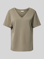 T-shirt z dekoltem w serek od Jake*s Casual - 11