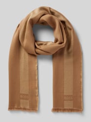 Schal mit dezenten Streifen von BOSS Beige - 13