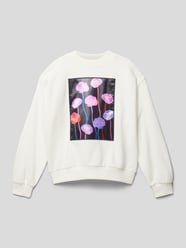 Sweatshirt met motiefprint van s.Oliver RED LABEL Wit - 26