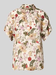 Bluse aus Viskose mit kurzer Knopfleiste Modell 'Winie Flowwi' von MOS MOSH - 32