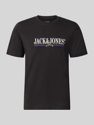 T-shirt mit Label-Print Modell 'FREDERIKSBERG' von JACK & JONES - 46