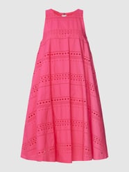 Knielanges Kleid mit Lochmuster von Tommy Hilfiger Pink - 26