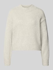 Sweter z wełny z alpaki z prążkowanymi ściągaczami od Marc Cain - 24
