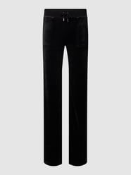Sweatbroek met labeldetail, model 'RAY' van Juicy Couture Zwart - 43