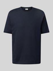 T-shirt z prążkowanym, okrągłym dekoltem model ‘RAPHAEL’ od DRYKORN - 37