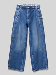 Straight Fit Jeans aus reiner Baumwolle von Guess Blau - 45