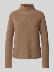 Langarmpullover mit Stehkragen von Marc O'Polo Braun - 4