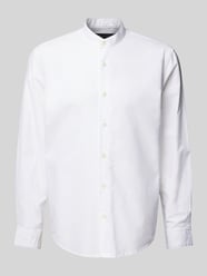 Regular Fit Freizeithemd mit Stehkragen von Marc O'Polo Weiß - 31