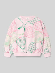 Bluza dresowa o regularnym kroju z mieszanki bawełny od s.Oliver RED LABEL Fuksjowy - 27