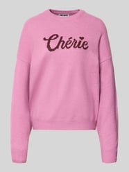 Regular Fit Pullover in Strick-Optik von REVIEW Pink - 46