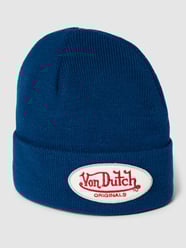 Czapka beanie z naszywką z logo model ‘CONNY’ od Von Dutch Niebieski - 11