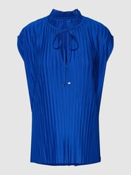 Blouse met plissévouwen, model 'Emalla' van BOSS Blauw / turquoise - 29