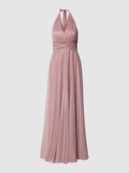 Abendkleid mit Glitter-Effekt von TROYDEN COLLECTION Pink - 36