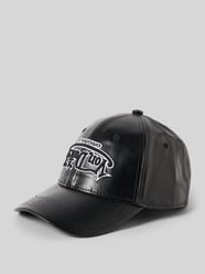 Basecap in Leder-Optik Modell 'DETROID' von Von Dutch Schwarz - 1