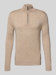 Strickpullover aus Schurwolle mit Stehkragen Modell 'Dario' von JOOP! Collection Beige - 13