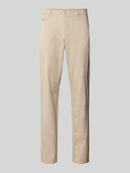 Fein strukturierte Slim Fit Hose Modell 'Fabio' von Brax Beige - 19