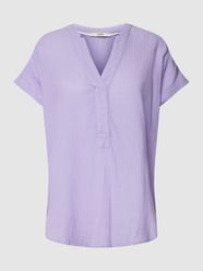 Blouse met V-hals van Esprit Paars - 45